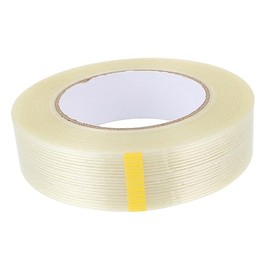 jojofuny Cinta de Embalaje de Fibra de Transparente 1 Rollo Resistente y Autoadhesiva para Sellado de Cajas Mudanzas y Envíos Uso Interior y Exterior