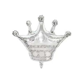 8PCS Large Silver Crown Foil Balloons Party Decorations For Birthday Party Anniversary Wedding Bridal Shower Supplies