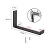 4 Pack Shelf Brackets, Heavy Duty 9 Inch J Shelf