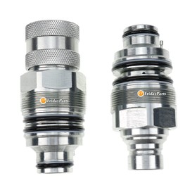 FridayParts Hydraulic Quick Connect Coupler Set V0511-77140 V0511-77150 Compatible for Kubota SVL75 SVL75C SVL90 SVL90-2 SVL90-2C SVL90C