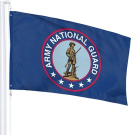 YISPA United States Army National Guard Flag Outdoor Banner Garden House Home Decor Flag Gift for Veteran UV Resistance 3x5 FT