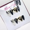 Luxury st Full Stone Handmade Nail Tips - Short Oval
