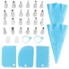 Yinluluna 33Pcs Piping Bags and Tips Set, Cupcake Decorating Kit