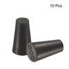 sourcing map Rubber Tapered Plug 8.2mm to 12.7mm Solid Test