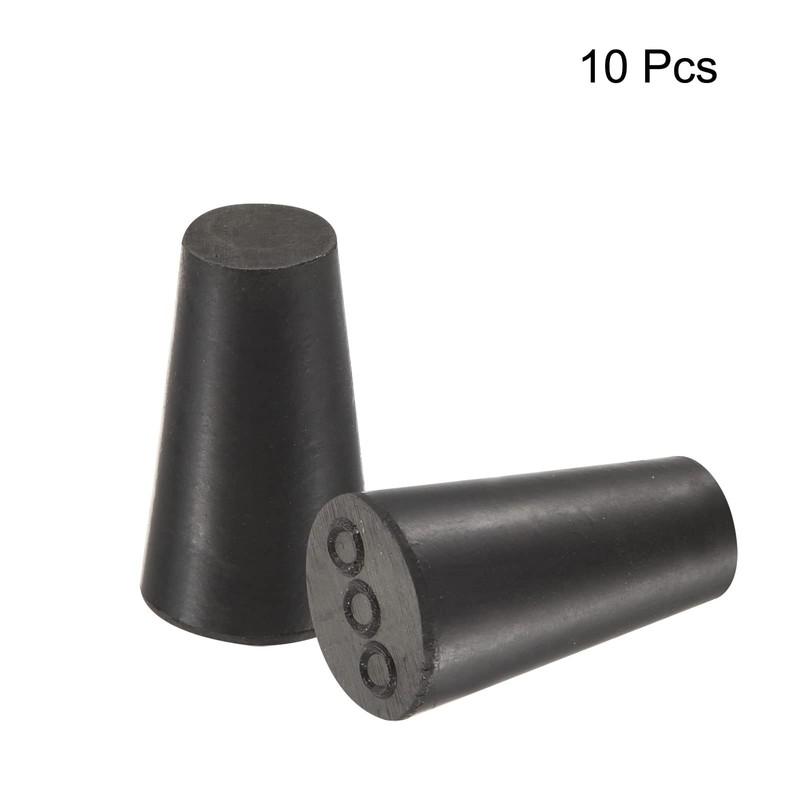 sourcing map Rubber Tapered Plug 8.2mm to 12.7mm Solid Test