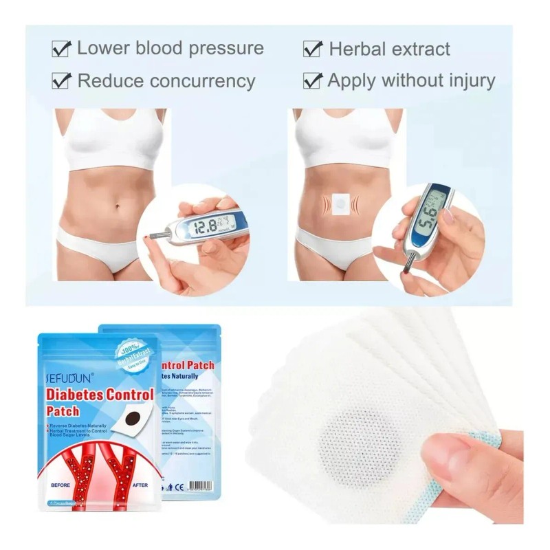 Parches 100% Naturales Apoyo Control Glucosa En La Sangre