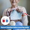 Knitting Row Counter,10 Pcs Row Counters for Knitting,Portable Knitting Counters