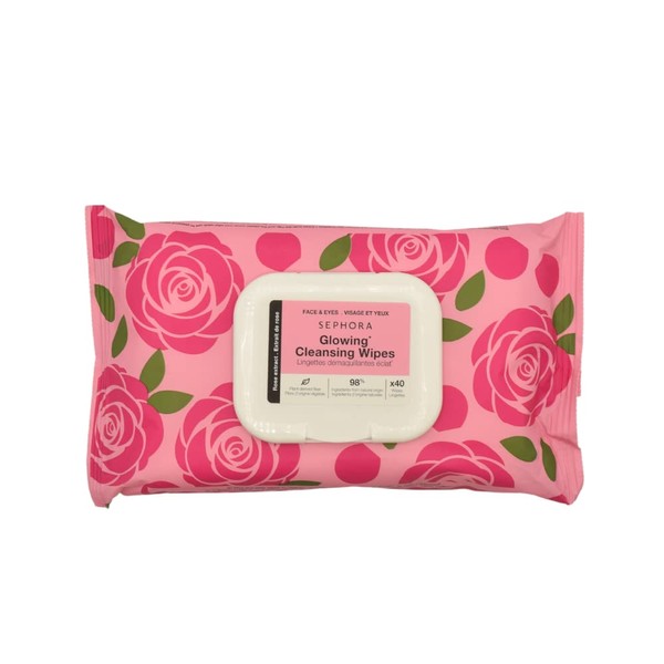 SEPHORA COLLECTION Cleansing + Exfoliating Wipes Rose