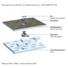 LUX ELEMENTS TUB-BAS-DV 100 I Vertical Drain Pot with Tileable