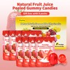 Peelable Gummy Candy Intense Strawberry Fruit Chewy Gummy Snack Low