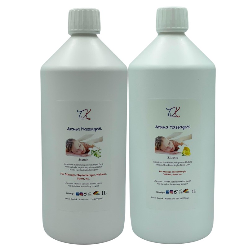 500 ml Aroma Massage Oil - Lemon for Massage, Physiotherapy,
