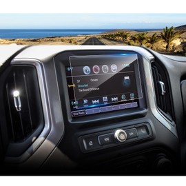 Coleya 2022-2025 Sierra 1500/2500HD/3500HD Screen Protector for GMC Sierra (Pro) 7-inch Touch Screen, for 2014-2021 Sierra 1500 (Base) Screen Protector, 9H Tempered Glass HD Transparent 7"