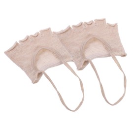 SAFIGLE 1Pair Invisible Toe Separator Socks for Women Breathable Cotton Toe Topper Socks Comfortable Half Socks for High Heels Office and Casual Wear Skin Friendly Design