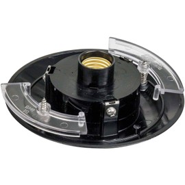 KastLite Lamp Post Acorn Combo Lighting Fixture | 16" H x 11.56" W | Clear Polycarbonate Lens with Black Fitter Wing Clips | Fits 3" Diameter Posts (Not Included) | Comes with with 5000K LED Bulb