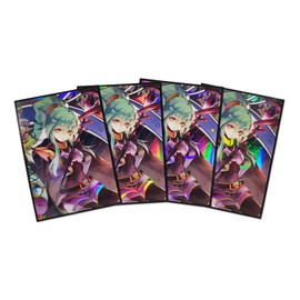 Time Walker 50ct Holographic Flashing (El-Shadoll Midrash) Top Loading Trading Card Sleeves Deck Protector for YuGiOh/Japanese Sized Cards 63x90mm (13)