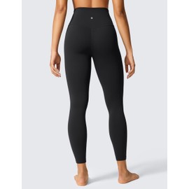 CRZ YOGA Butterlift Workout Leggings 25" - High Waisted Pilates Gym Athletic Womens Yoga Pants Buttery Soft Black Small