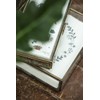 Napkins with Black Flower Wreath Pack of 50 by Ib
