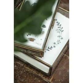 Napkins with Black Flower Wreath Pack of 50 by Ib Laursen