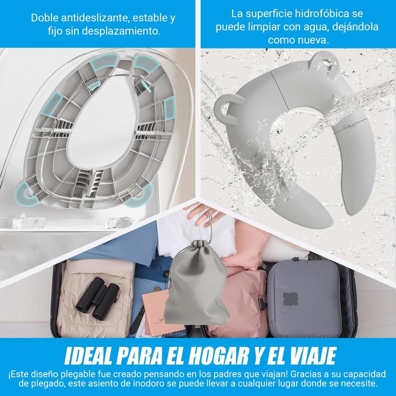 Asiento Entrenador Ba?o para Ni?os,siento Plegable
