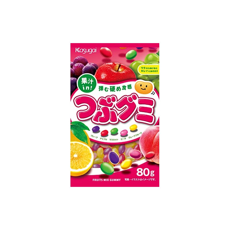 Kasugai Seika J Tsuzu Gummy, 2.8 oz (80 g) x