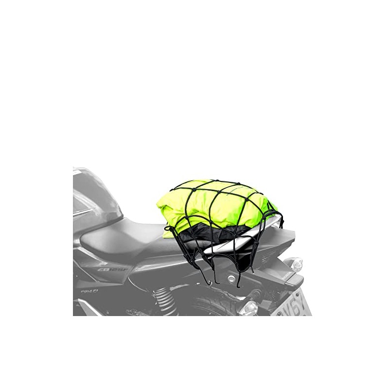 Oxford Cargo Net Strong Elasticated Webbing with Nylon Coated Steel