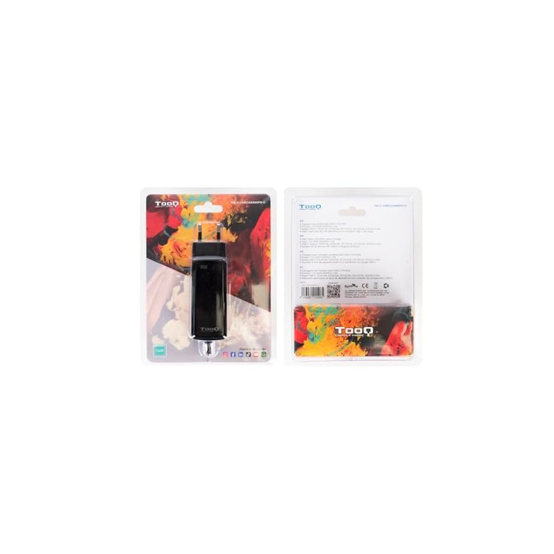 TOOQ TQLC-USBCGAN65PD-C Laptop Charger GAN USB-C PD 65W Black