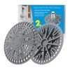 Shower Drain Hair Catcher | 2 Pack 5.5in Large Premium