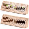 Glooglitter 2 Pcs Wooden Baseboard Register Diffuser Baseboard Floor Register