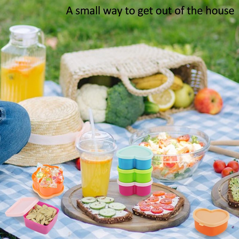 YUUTIAL Pack of 15 Small Containers with Lids, Plastic, Storage