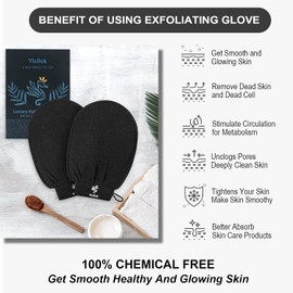 Guantes exfoliantes coreanos 2 uds – piel suave y radiante en baño y ducha