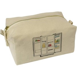 'Open Fridge' Canvas Wash Bag/Makeup Case (CS00038999)