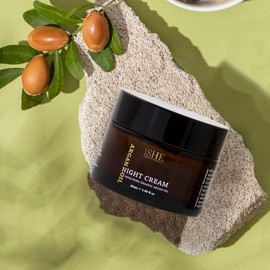 Om She Aromatherapy - Argan Oil Night Cream 1.69 fl oz (50ml) - Pure - Organic - Paraben Free - Cruelty Free - Hydrating - Nourishing by Om She Aromatherapy