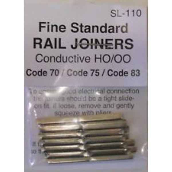 Peco SL-110 HO Code 83/75/70 Conductive Rail Joiner 24 Pack