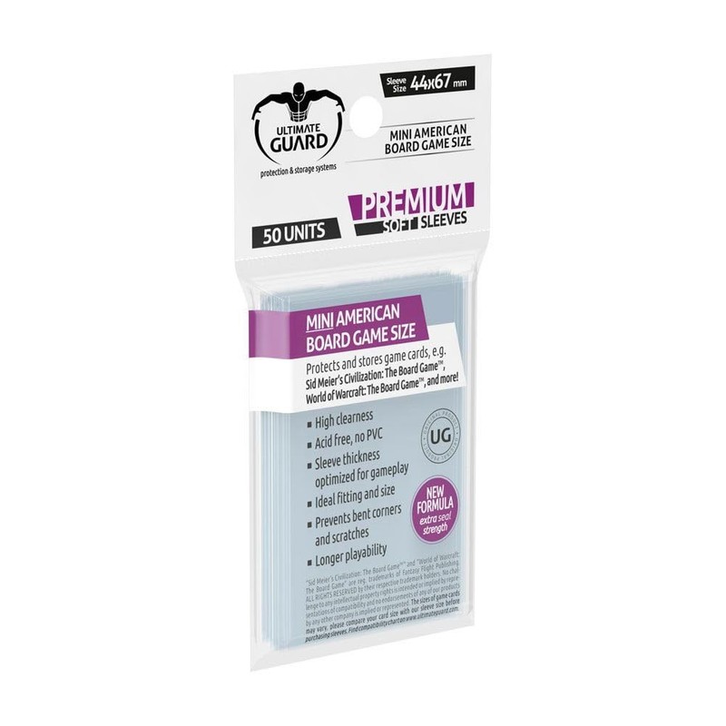 Ultimate Guard "Mini American" Premium Soft Sleeves for Board Game