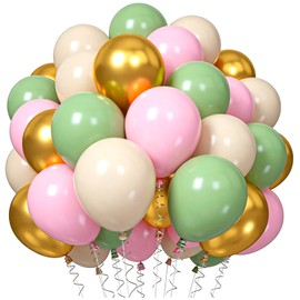 12inch Pink White Gold Green Balloons for Wedding Baby Shower Birthday Carnival Party Decoration