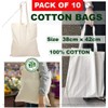 JMS Bridge Premium Natural Cotton Shopping Tote Bags -Eco-Friendly Plain