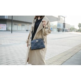 MKF Crossbody bag for women - Removable Adjustable Strap - Vegan leather Crossover Designer messenger Purse White