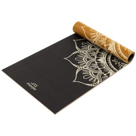 Marjar Yoga Mat for Women / Men, 1/4-Inch Print Reversible Exercise & Fitness Mat for All BareFoot Workouts, Non-Slip Yoga Mat with Carrying Strap & Storage Bag (68" x 24" x 6mm Thick)