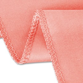 LinenTablecloth Rectangular Satin Tablecloth, 60-Inch by 126-Inch, Coral