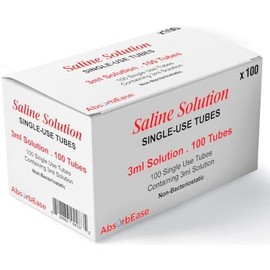 Solución salina de 3 ml cada una, 100 por caja