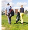 2Pack Golf Ball Storage Bag，Black Golf Ball Pouch Bags with