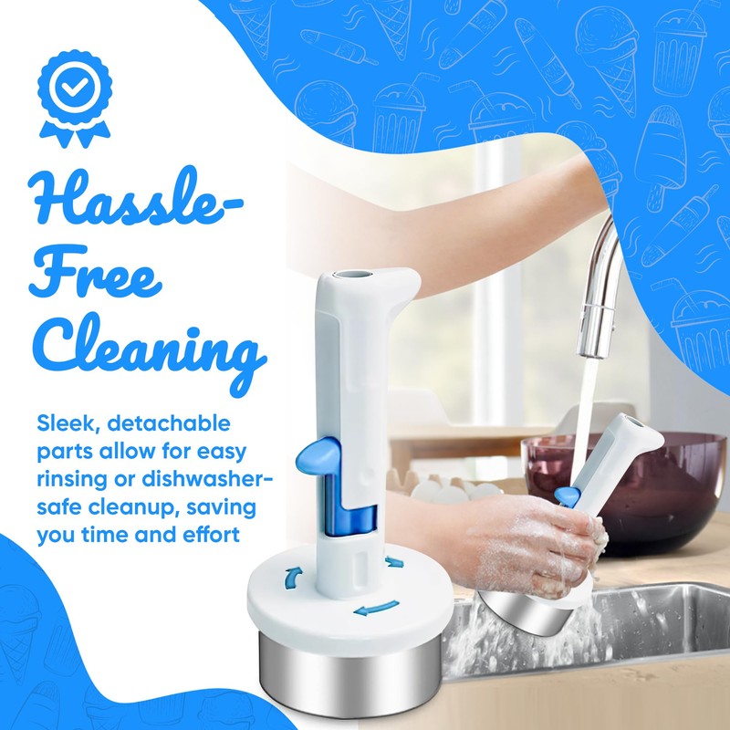 Ice Cream Sandwich Maker Tool, Stainless Steel Ice Cream Cookie