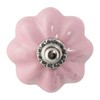Nicola Spring 6 Pack Pink Ceramic Round Drawer Knobs with