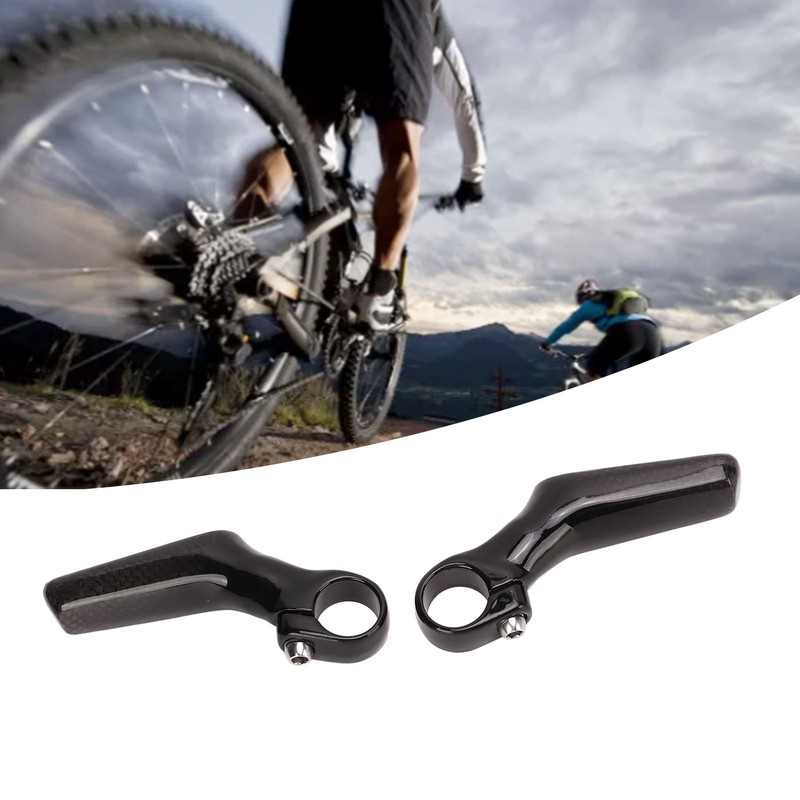 Mountain Bike Handlebars Bar Ends 1 Pair Carbon Fiber 3K
