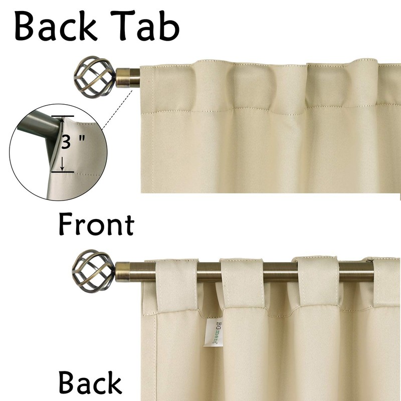 BGment Short Curtains 36 Inch Length for Small Windows -