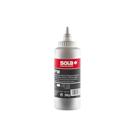 Sola CPW Chalk White – Capacity 230 g – Chalk Line Powder White, Replacement Chalk for Chalk Line – Very Visible on Dark Surfaces – Good Adhesion Properties – Easy to Wipe Clean