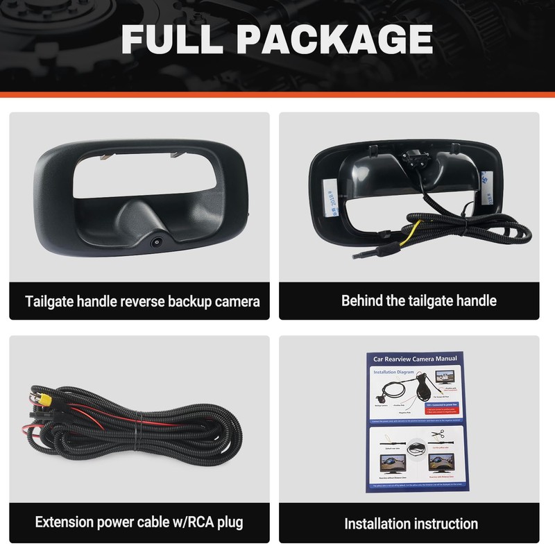 Tailgate Handle Backup Camera Compatible with 1999-2006 Chevy Silverado GMC