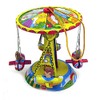 O012 Tin Toy Ornament Carousel Merry Go Round Christmas Tree
