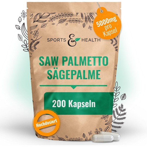 200 Saw Palmetto Capsules High Dose - Saw Palmetto Extract