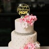 YUINYO Decoración para tarta de cumpleaños con texto en inglés